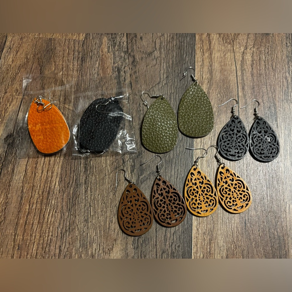 Colorful Teardrop Earring Bundle of 6